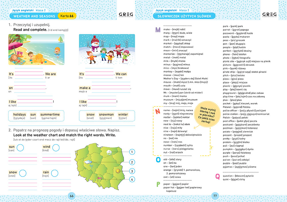 Test Z Angielskiego Klasa 2 Unit 1
