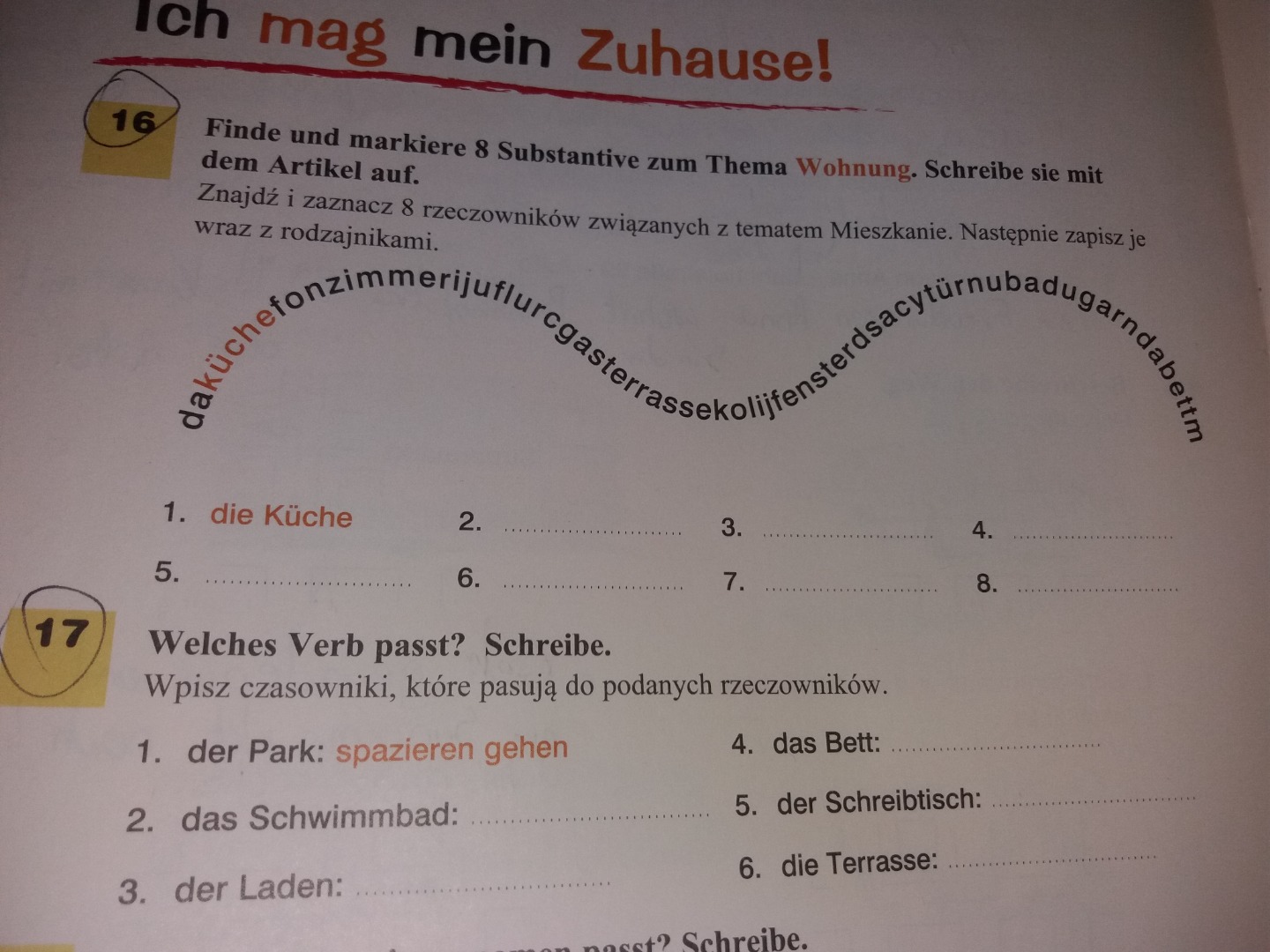 Niemiecki Klasa 6 Dzial 1