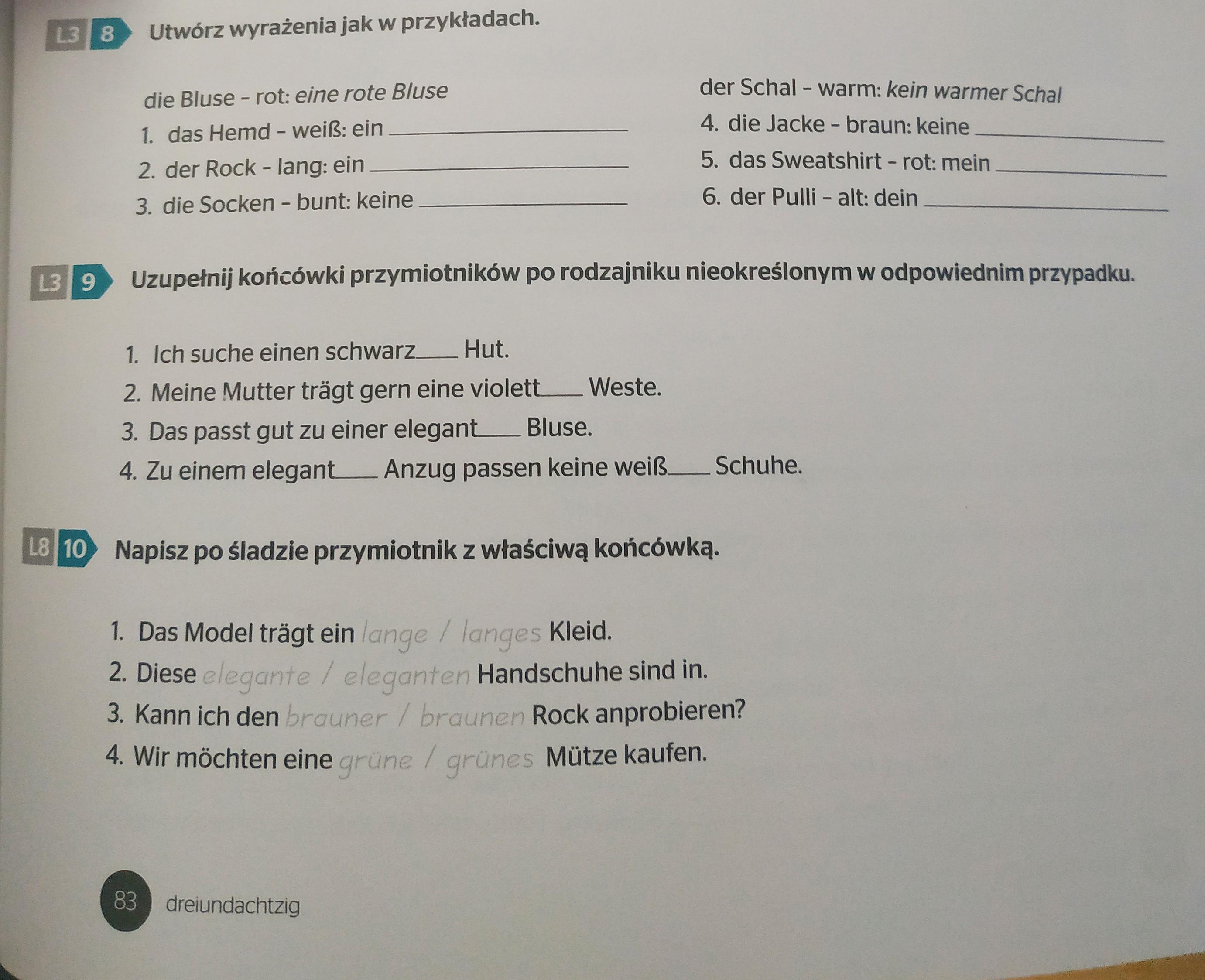 Język Niemiecki klasa 8,Meine Deutschtour ćwiczeniazad. 8,9,10 str Sprawdzian Z Niemieckiego Klasa 8 Dzial 4 Nowa Era