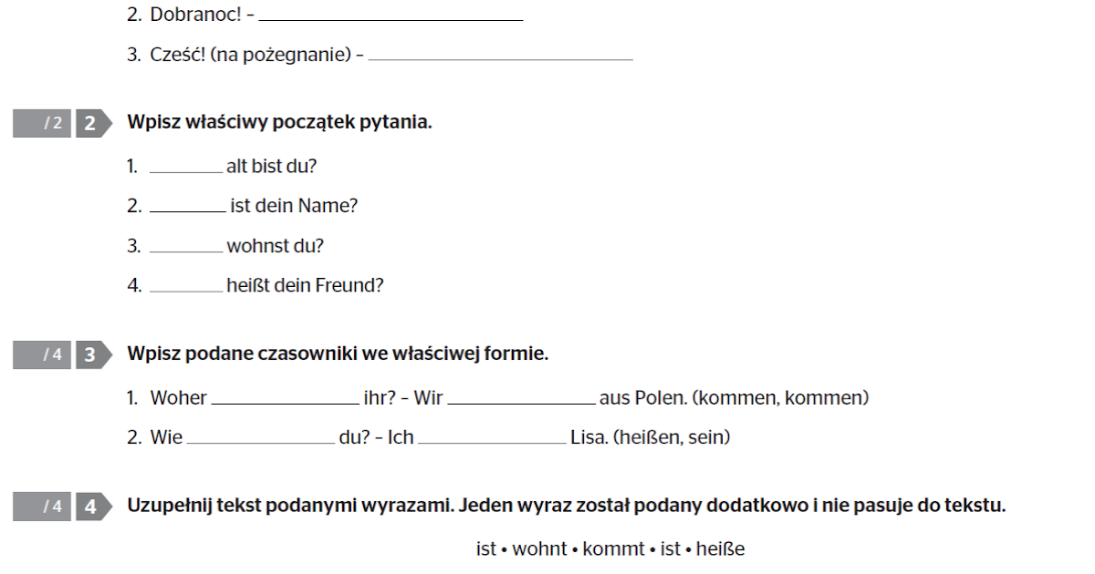 Niemiecki Klasa 7 Dzial 2