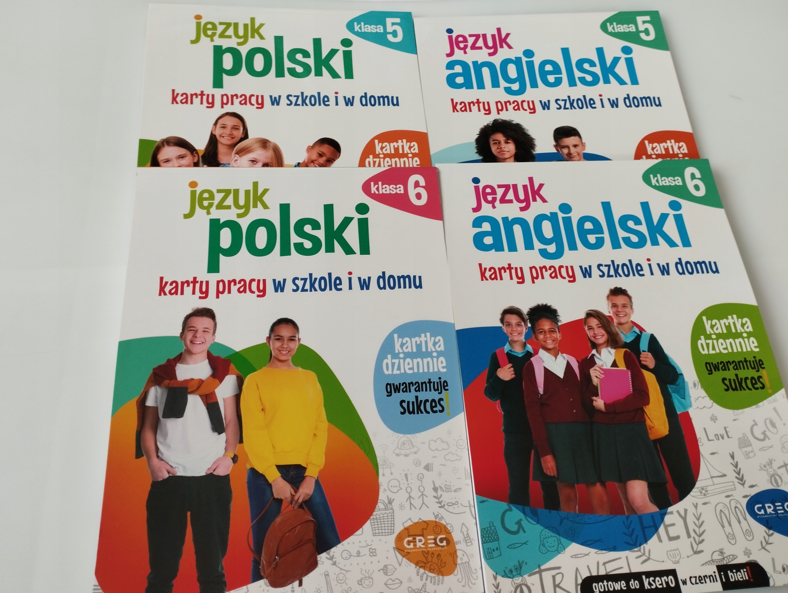 JĘZYK POLSKI ANGIELSKI 5-6 Karty Pracy x4 GREG zadania ćwiczenia szkoła Podrecznik Angielski Klasa 5 Pdf