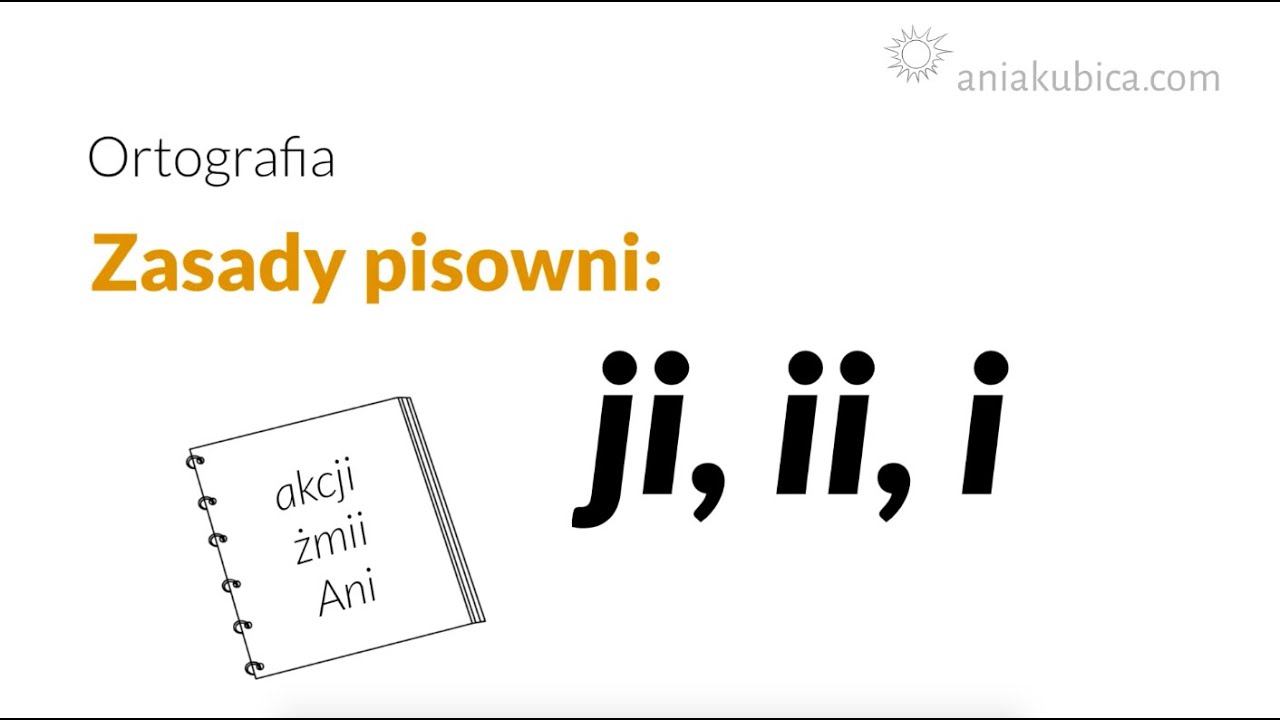 Ji, ii, i (zasady pisowni) - YouTube Dyktando Z Ji Ii I Klasa 6 Online