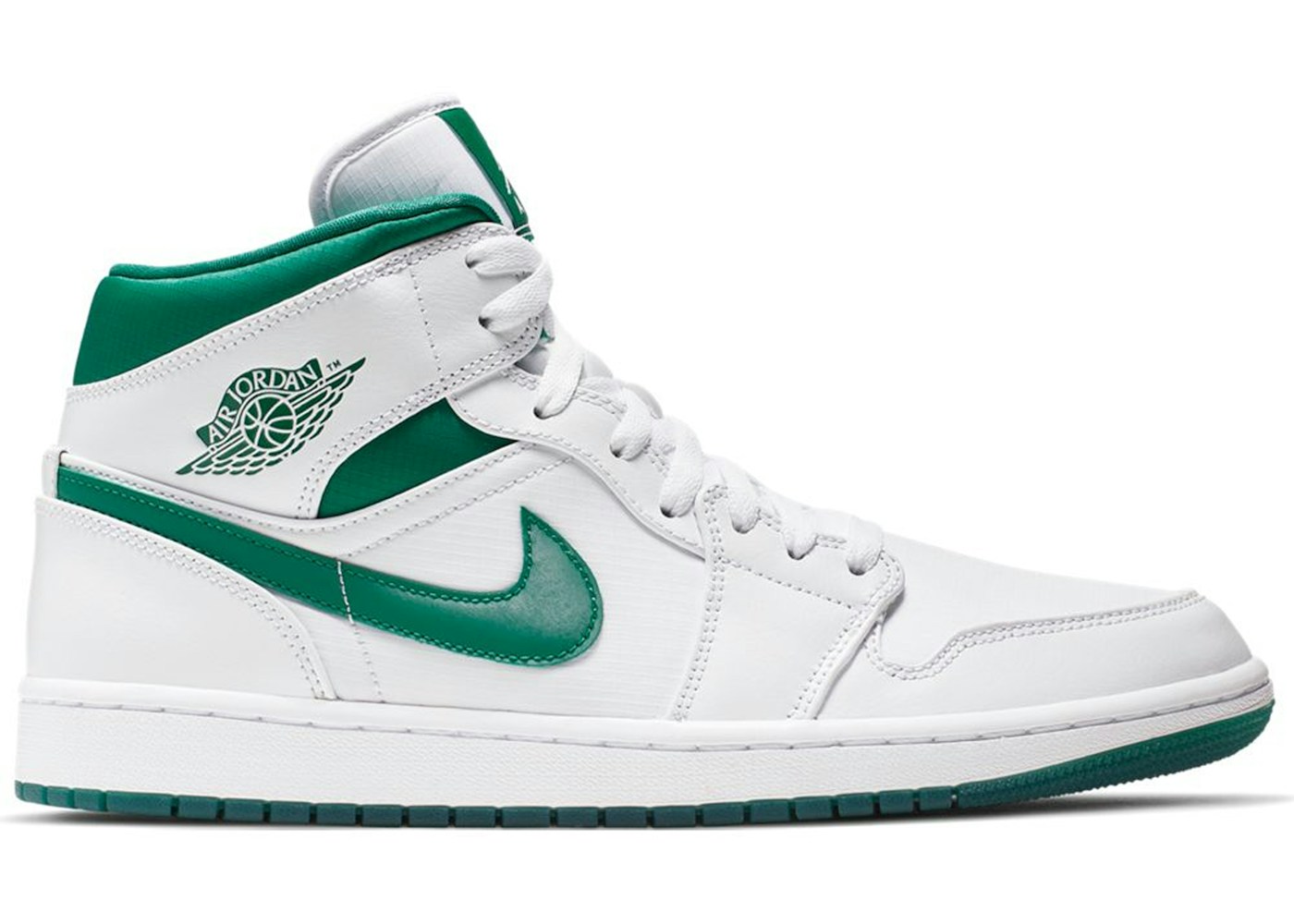 Jordan 1 Mid White Mystic Green - CD6759-103 Air Jordan 1 Mid Green And White