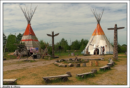 Józefów k. Chocza - Wioska Indiańska RAVEN TERRITORY - Wielkopolska Wioska Indiańska Józefów Koło Chocza