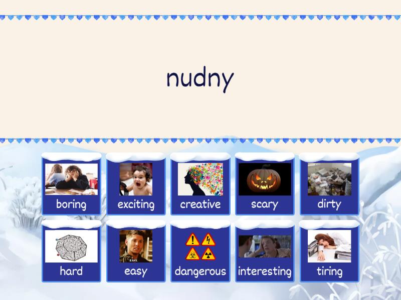 Junior Explorer 5 Unit 2 Adjectives (przymiotniki) - Find the match Junior Explorer 5 Unit1