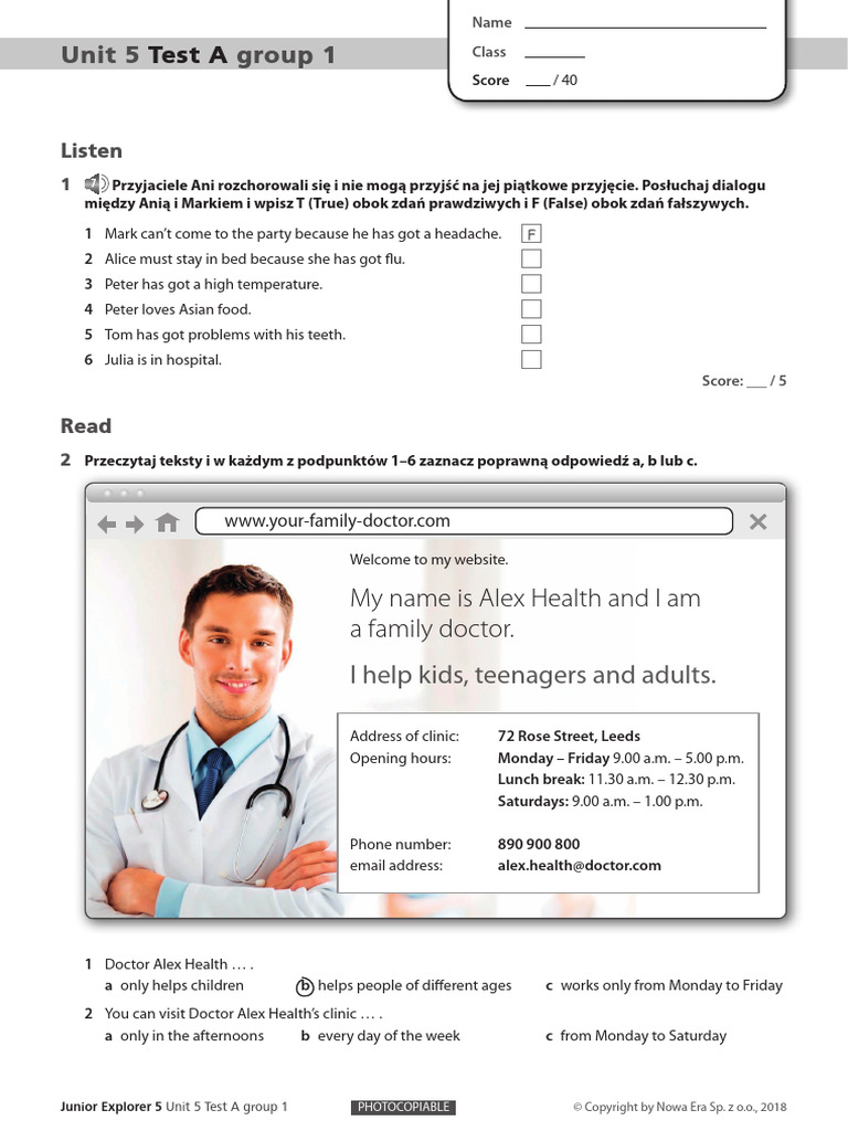 Junior Explorer 5 Testy Pdf