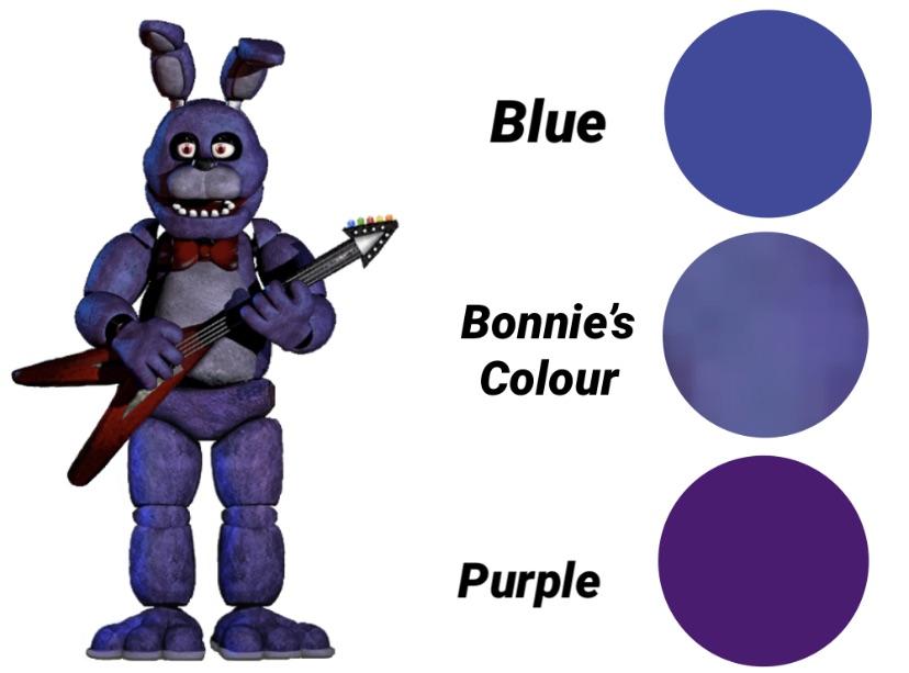 Just showing how Bonnie’s colour is infinitely closer to blue than it Is Bonnie Purple Or Blue