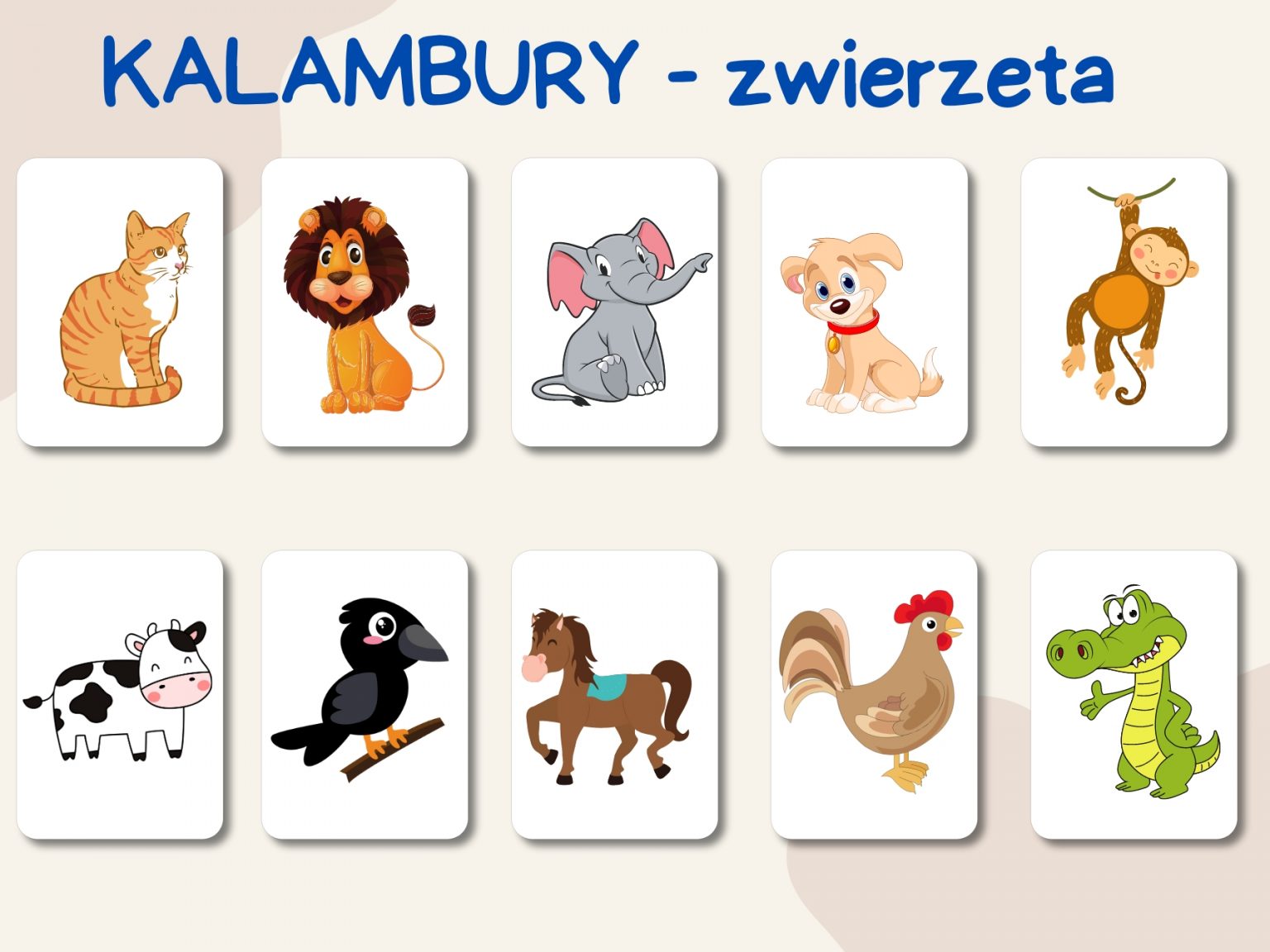 Kalambury Dla Dzieci Obrazki Do Druku