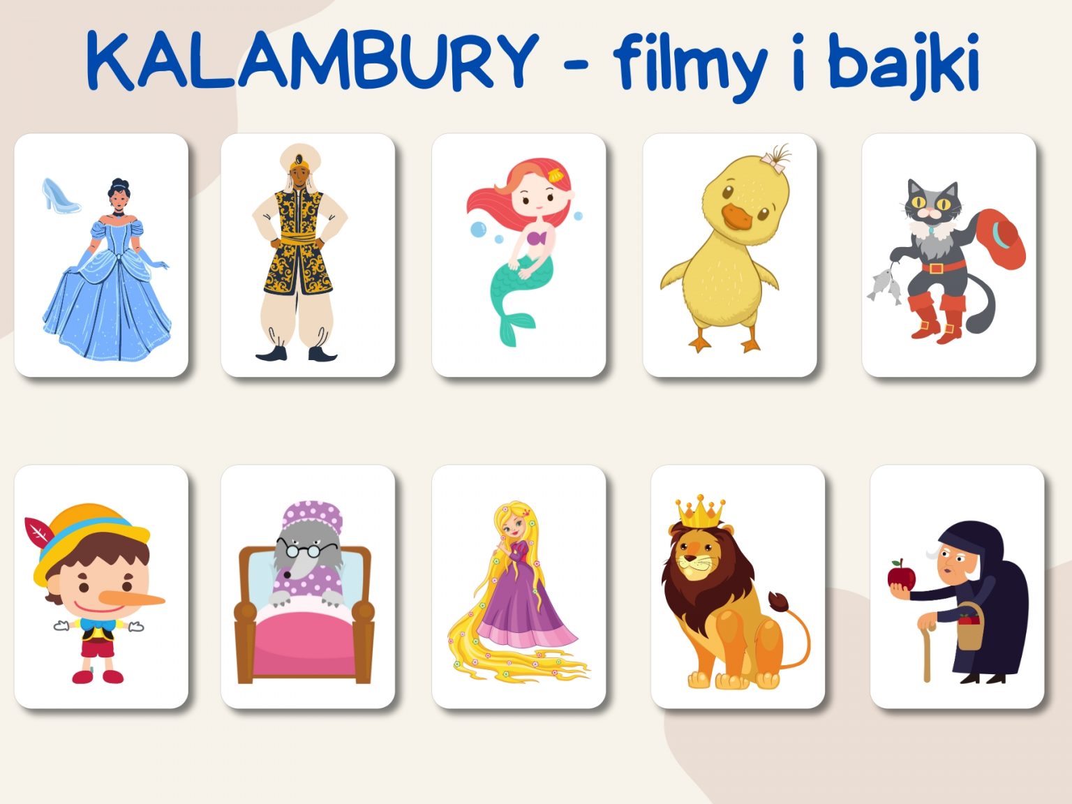KALAMBURY - do druku. - Inspiracje Na Rewalidacje Kalambury Dla Dzieci Obrazki Do Druku