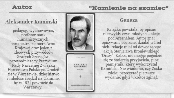 Kamienie na szaniec świat Przedstawiony Kamienie Na Szaniec