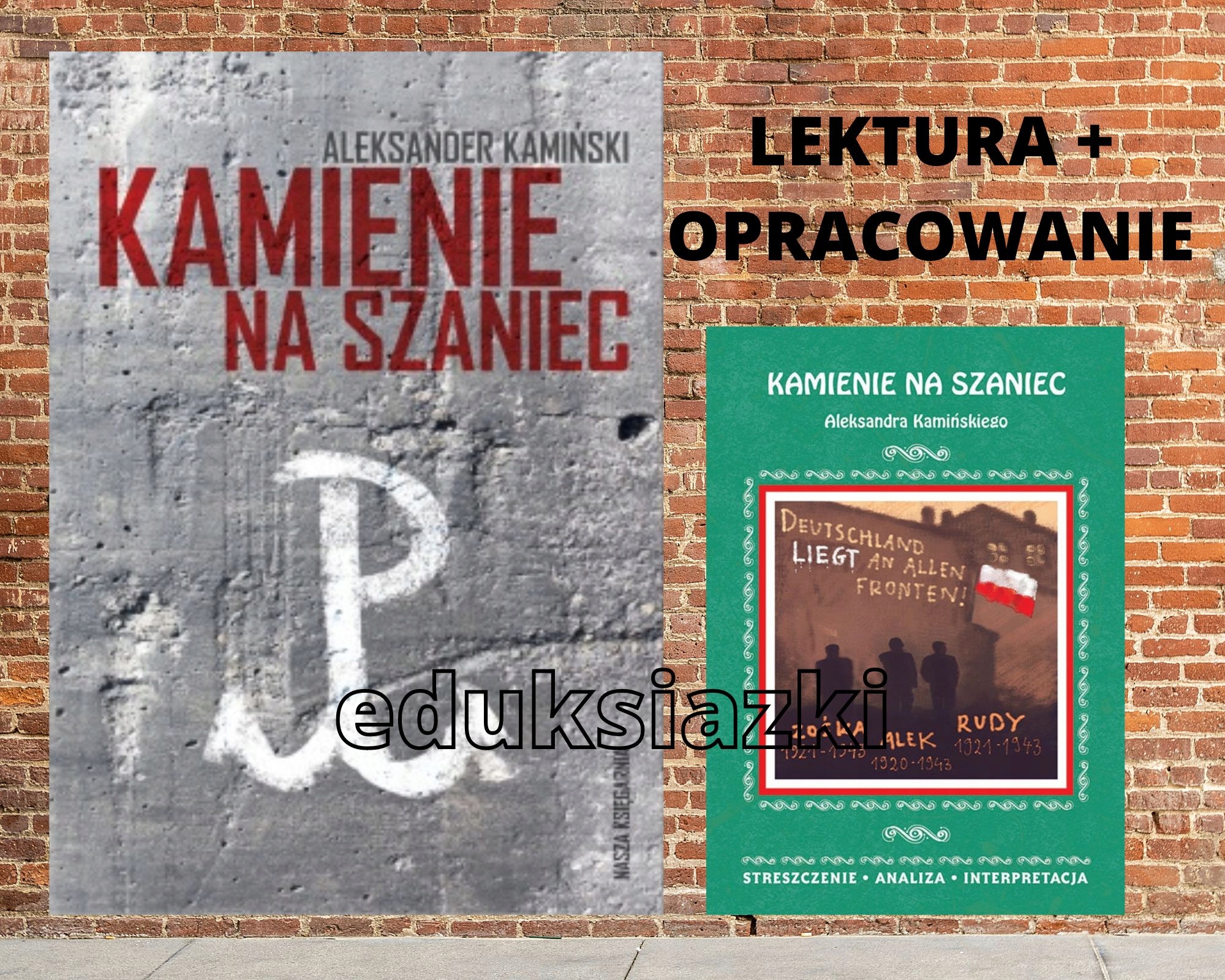 Kamienie na szaniec A. Kamiński + opracowanie (12805699009) | Książka Opracowanie Lektury Kamienie Na Szaniec