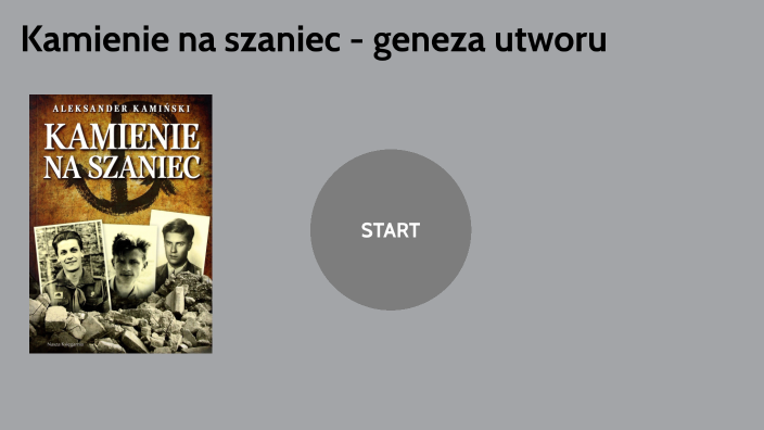 Geneza Tytulu Kamienie Na Szaniec