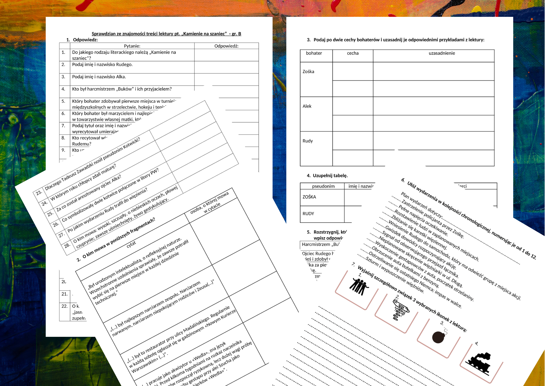 Kamienie Na Szaniec Sprawdzian Pdf