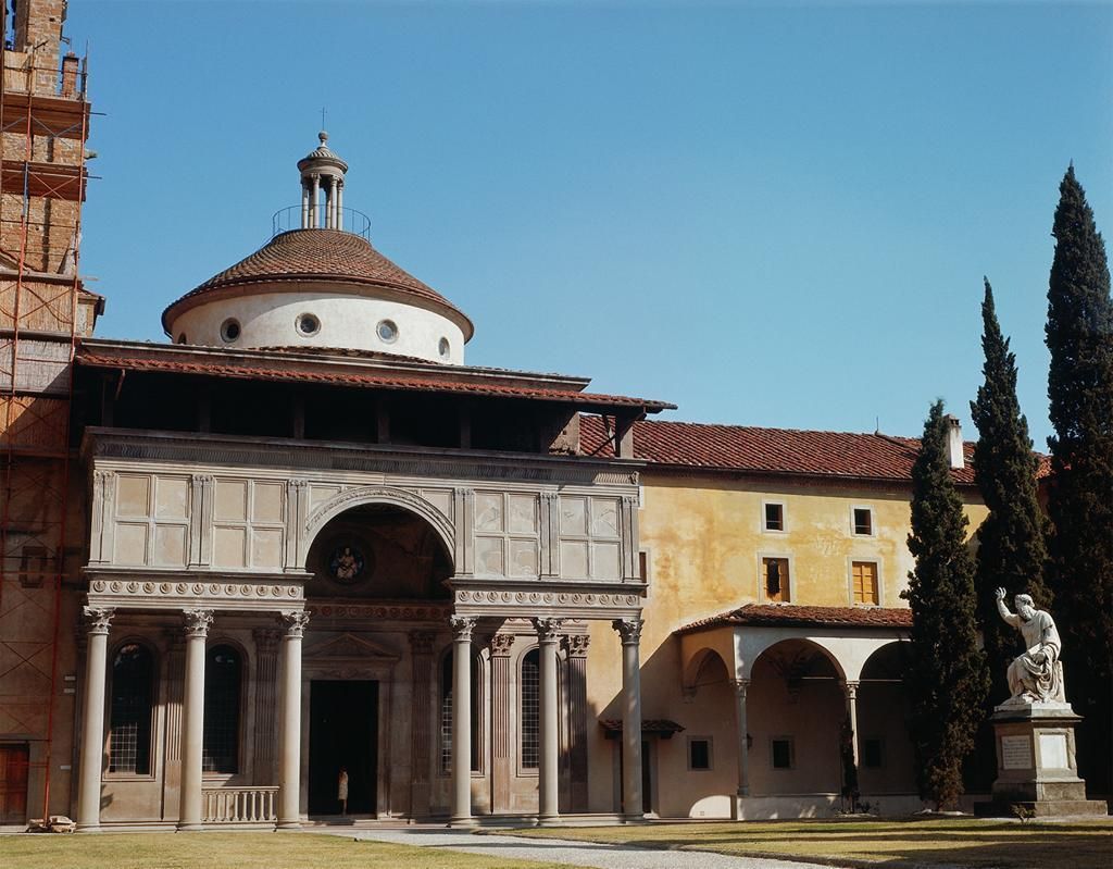 kaplica Pazzich przy Santa Croce we Florencji; | Chapel, Exterior Kaplica W Dąbrówce Parafia św Jana Kantego