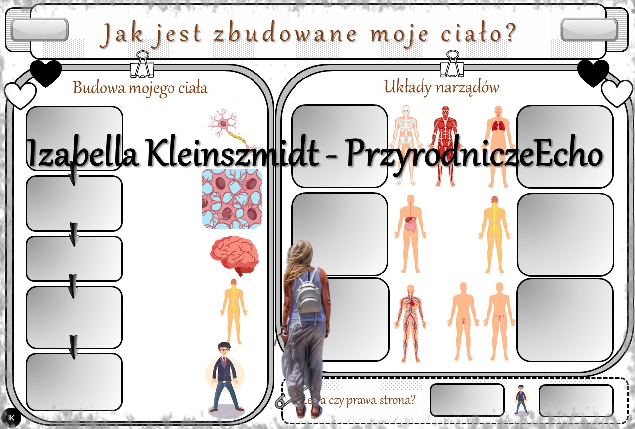 Karta pracy „Jak jest zbudowane moje ciało?” wykonana w power point do Ja I Moje Otoczenie Przyroda Klasa 4 Sprawdzian