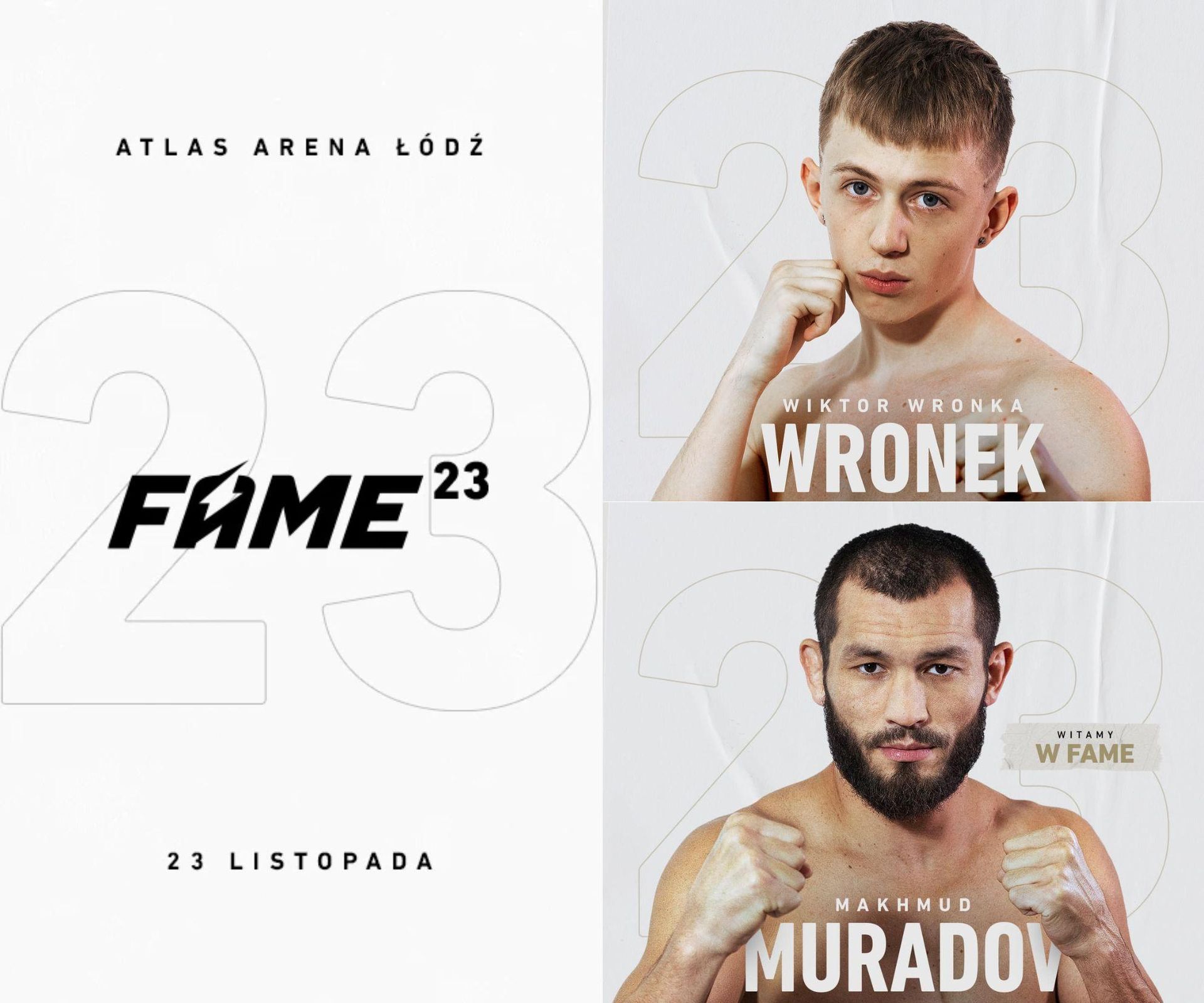 Karta walk Fame MMA 23. Kto walczy na Fame 23.11.2024? [KARTA, WALKI Kto Będzie Walczył Na Fame Mma 3