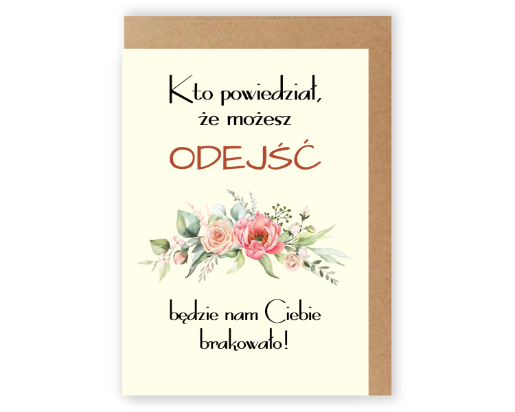 Kartka Na Pożegnanie Koleżanki Z Klasy