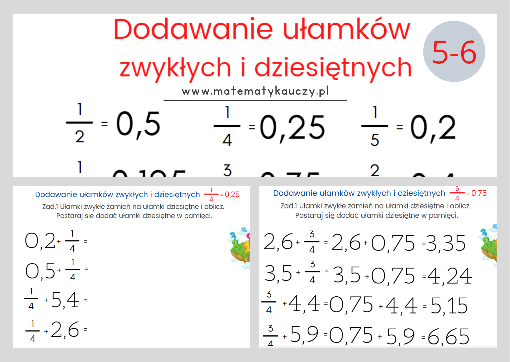 Kartkowka Dodawanie I Odejmowanie Ulamkow Dziesietnyc - vrogue.co Kalkulator Ulamkw Dziesietnych I Zwyklych