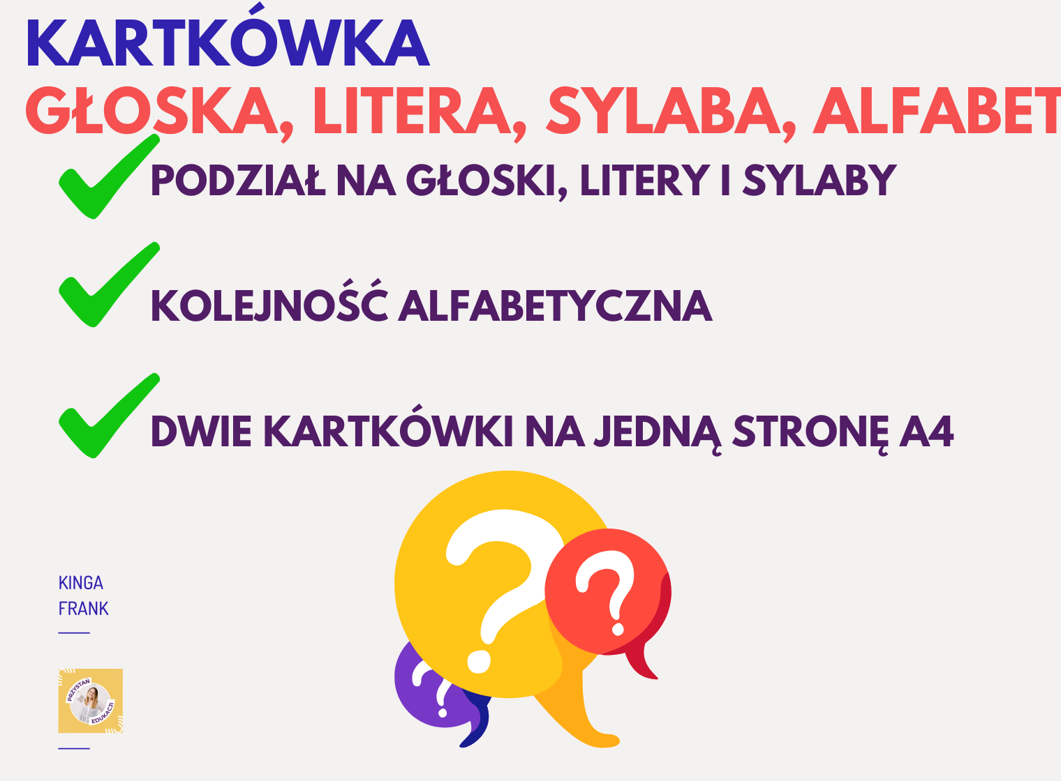 Sprawdzian Klasa 4 Głoska Litera Sylaba