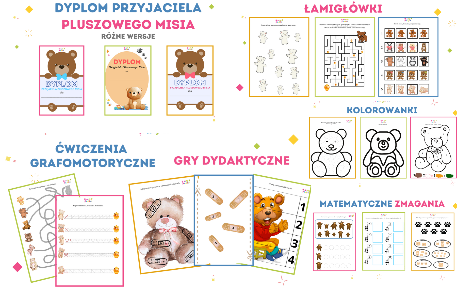 Dzień Pluszowego Misia Karty Pracy