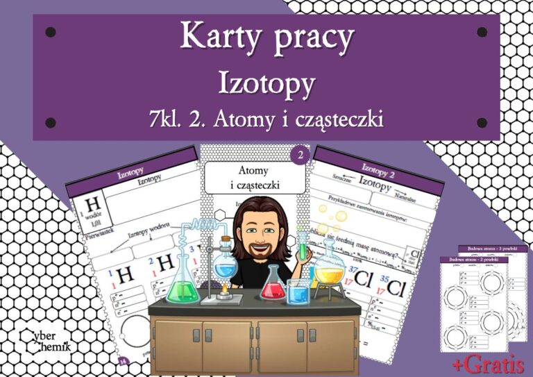 Karty pracy- Klasa 7. Chemia – Izotopy • Złoty nauczyciel Karta Pracy Chemia Klasa 7