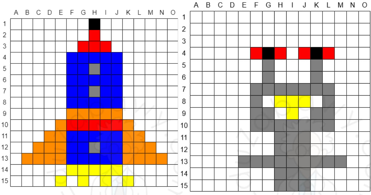 Karty pracy: kodowanie typu dyktando graficzne dla dzieci, PDF do druku Kodowanie Dla Dzieci Do Druku Pdf