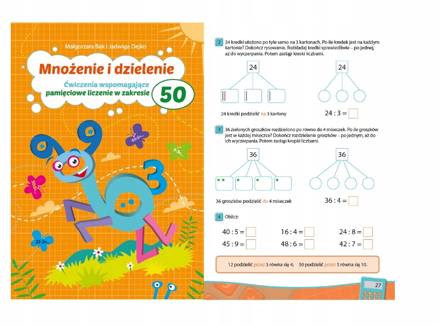 Karty pracy Mnożenie i dzielenie do 50 dla dzieci (13761069638 Mnozenie I Dzielenie W Zakresie 50
