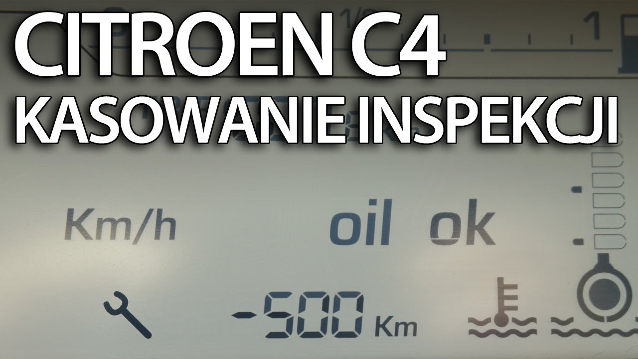 Kasowanie inspekcji serwisowej Citroen C4 (przegląd okresowy reset Jaką Regułę Ortograficzną Obrazuje Ten Przykład