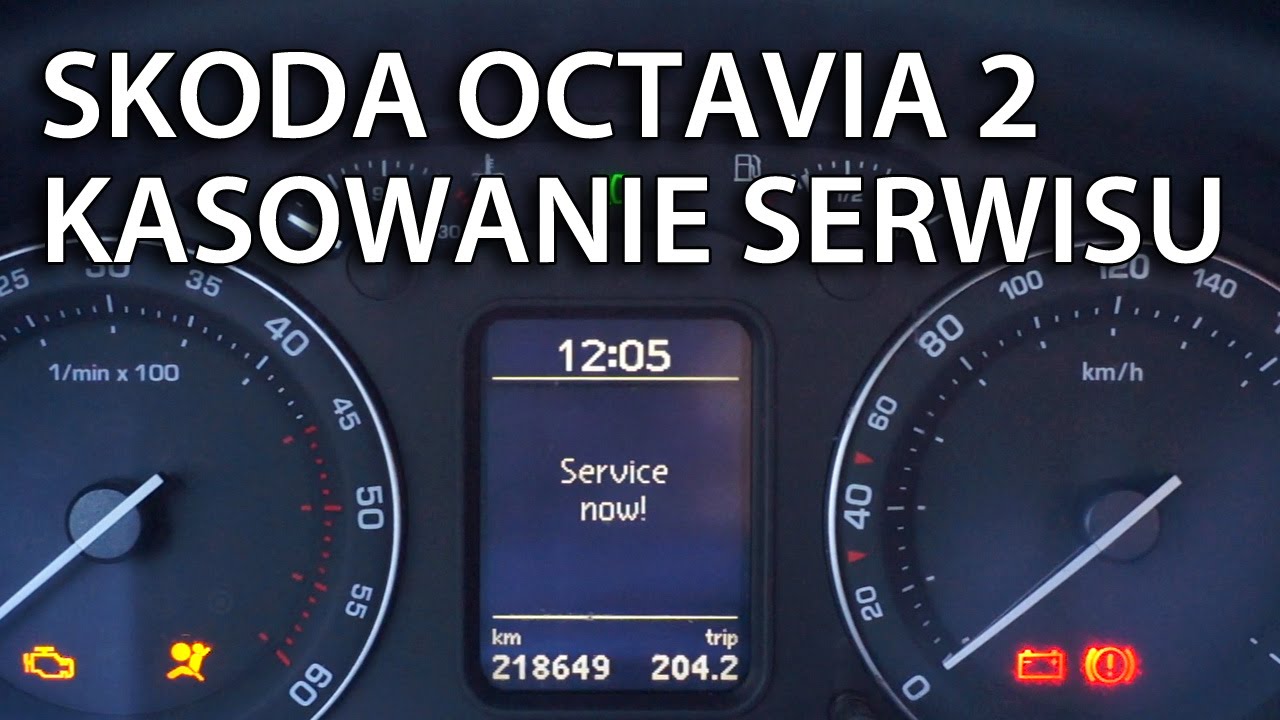 Kasowanie Inspekcji Skoda Octavia 2
