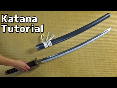 Katana Tutorial (Renewal edition) with Template - How to make cosplay How To Make Katana Cosplay