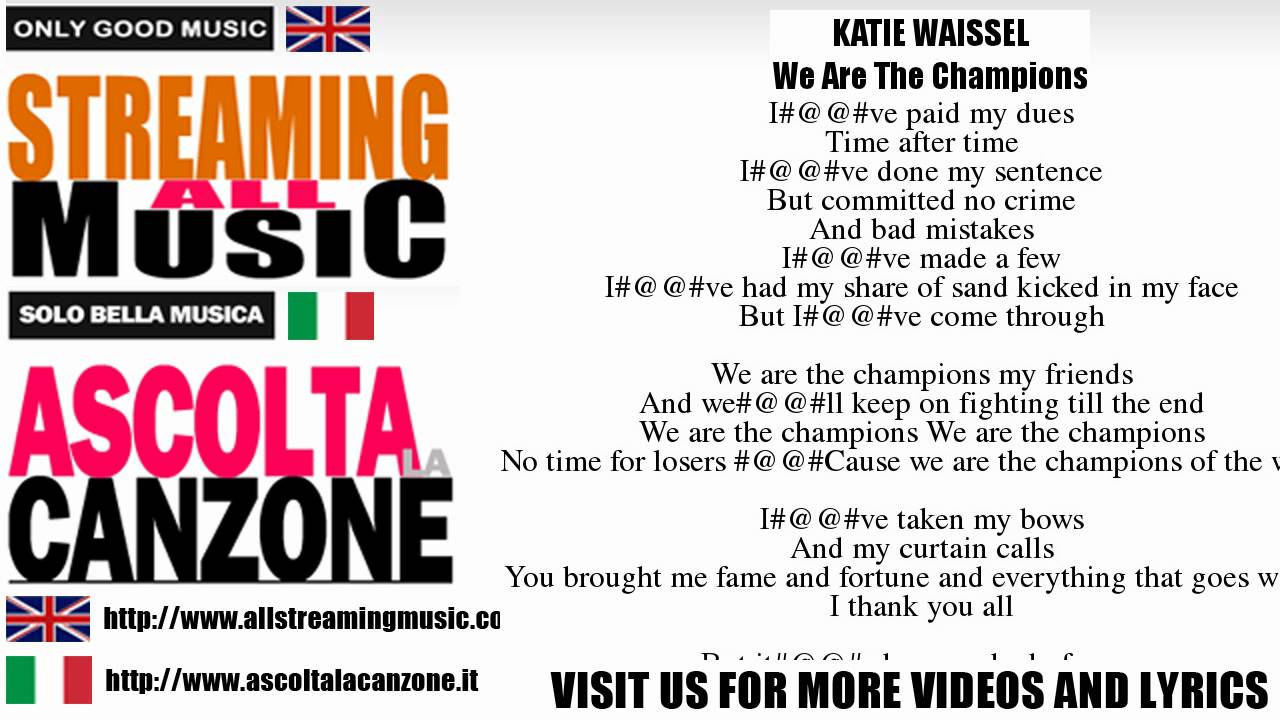 We Are The Champions Tekst Tłumaczenie