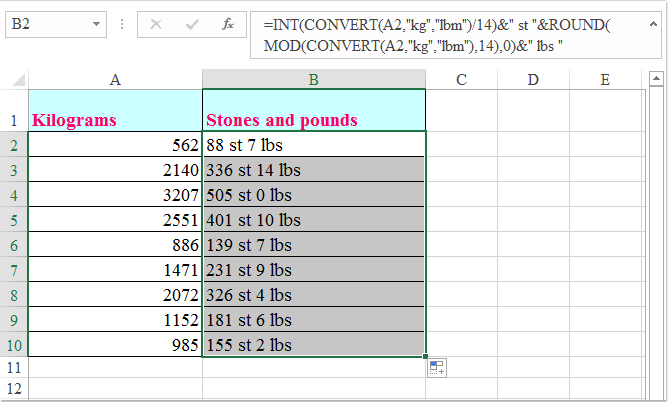 What Is 82 1 Kg In Stones And Pounds