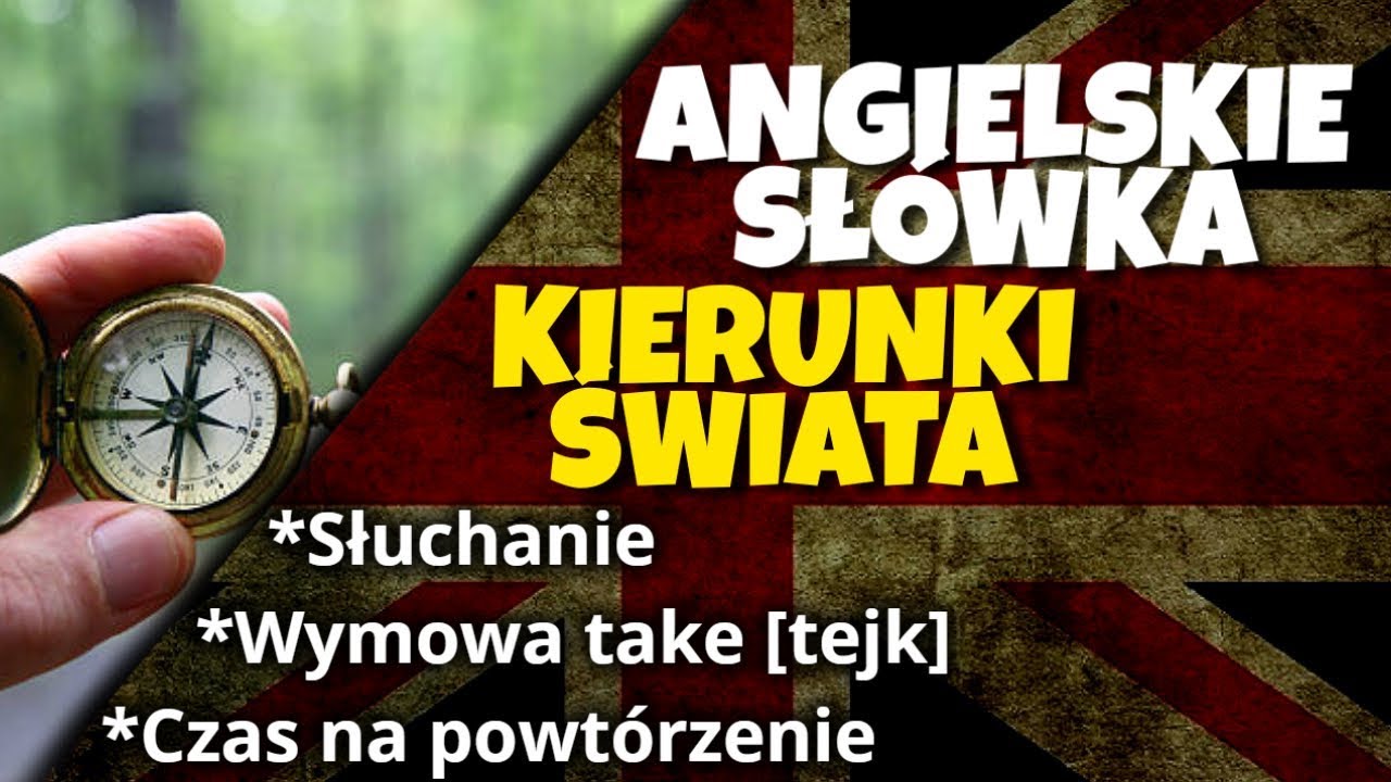 Kierunki świata po angielsku - nauka angielskiego dla początkujących Kierunki świata Po Angielsku I Polsku