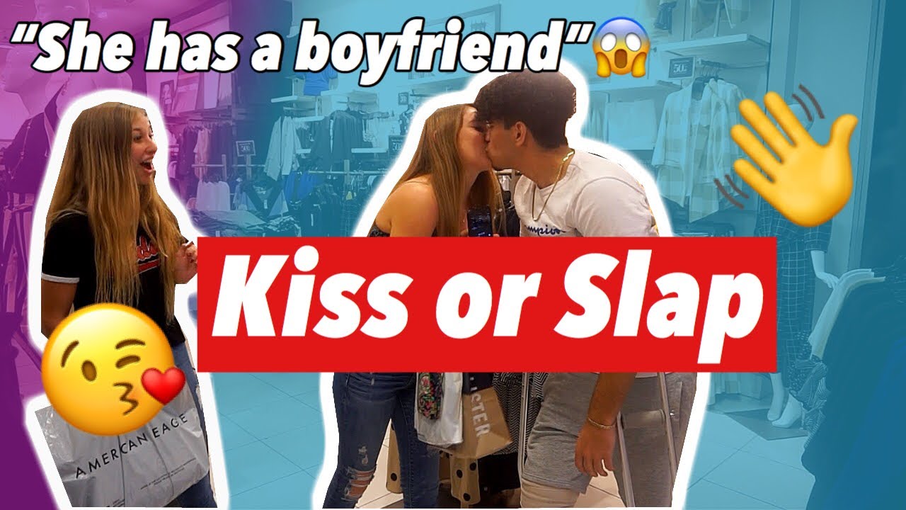 KISS OR SLAP!!! (Kissing prank) | Mall Edition | Public Interview - YouTube Co To Znaczy Kiss Or Slap