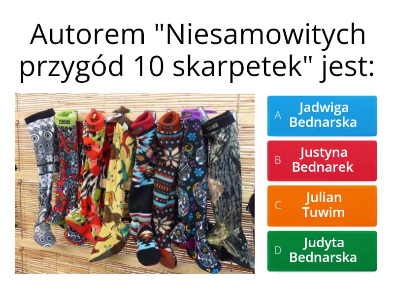 kl. 1 Niesamowite przygody 10 skarpetek - Test Quiz Niesamowite Przygody 10 Skarpetek