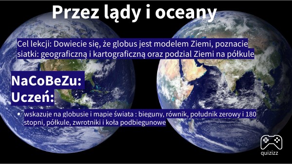 Kl. V Przez lądy i oceany Przez Lady I Oceany Klasa 5 Sprawdzian