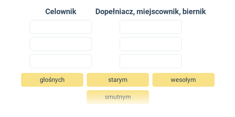 klasa 5 – Odmiana przymiotnika – Ćwiczenia online – Umiemy polski Kartkówka Z Przymiotnika Klasa 5