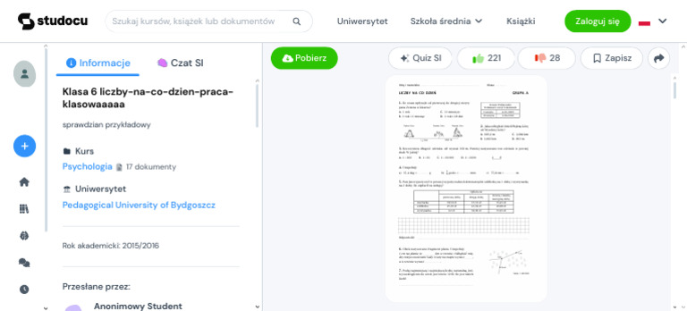 Klasa 6 liczby-na-co-dzien-praca-klasowaaaaa - Imię i - Studocu | PDF Sprawdzian Liczby Na Co Dzien Klasa 6 Gwo Pdf