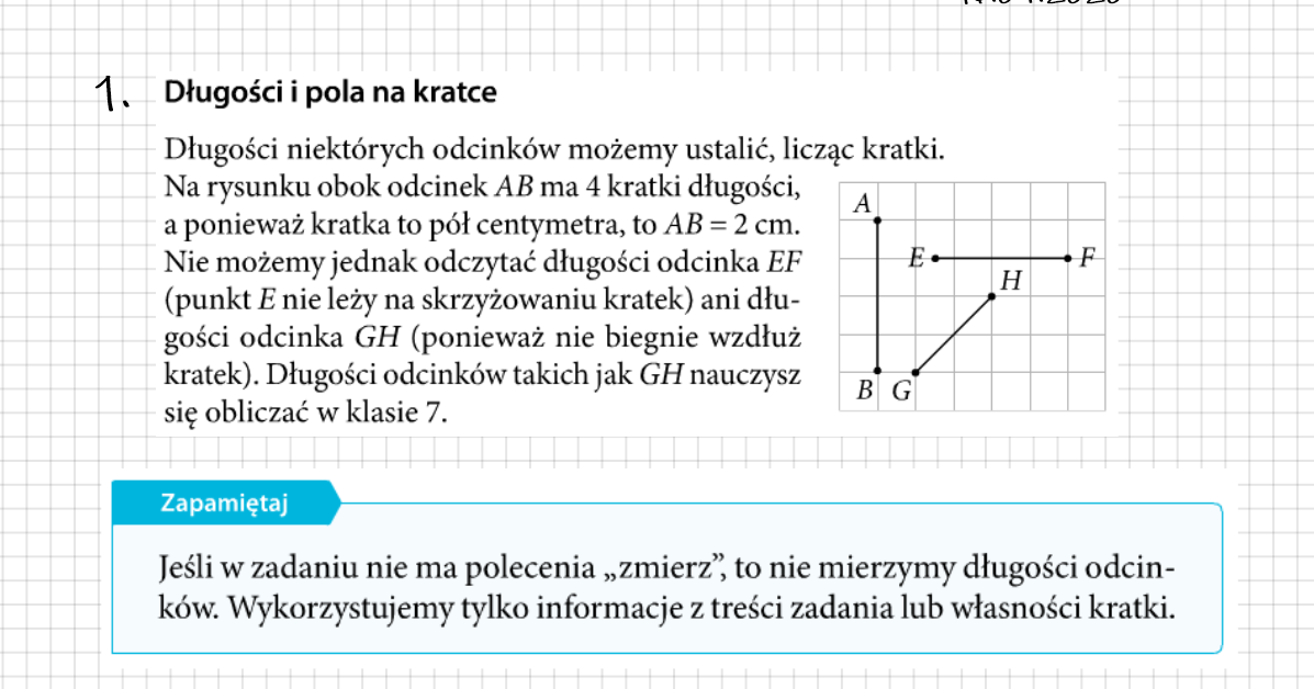 KLASA 6 - Temat: Figury na kratce - zadania. Test Figury Na Plaszczyznie Klasa 6