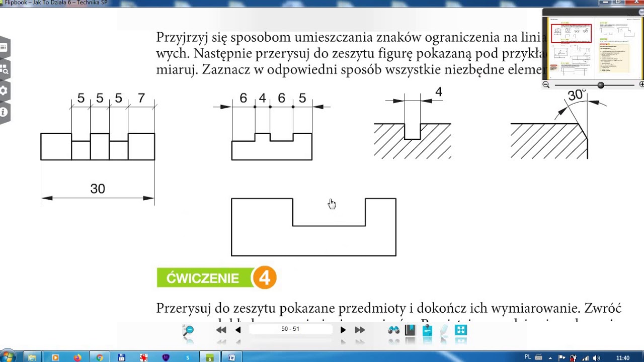 Wymiarowanie Rysunkw Technicznych Klasa 6