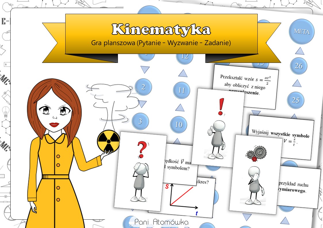Klasa 7. Fizyka. Kinematyka. Gra planszowa – Pytanie-wyzwanie-zadanie Test Z Fizyki Klasa 7 Kinematyka