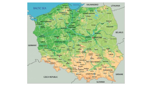 Polozenie I Granice Polski Kartkowka