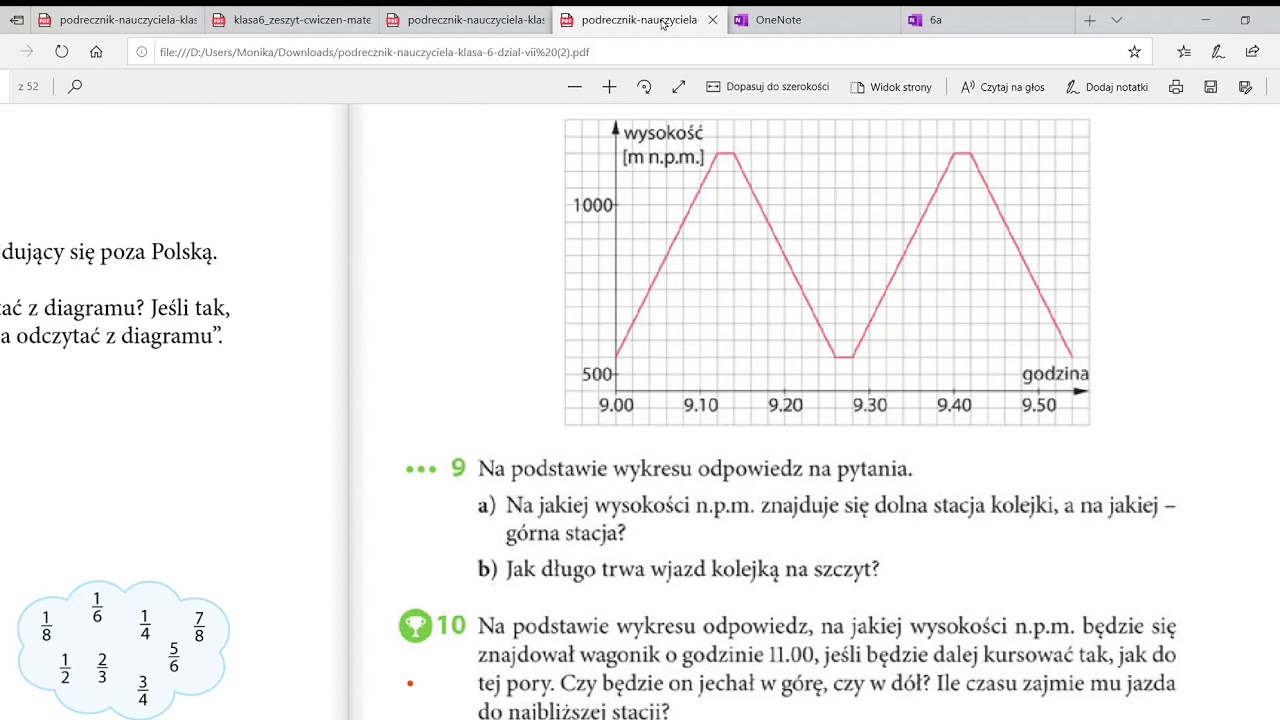 Diagramy I Wykresy Zadania Klasa 6 Pdf
