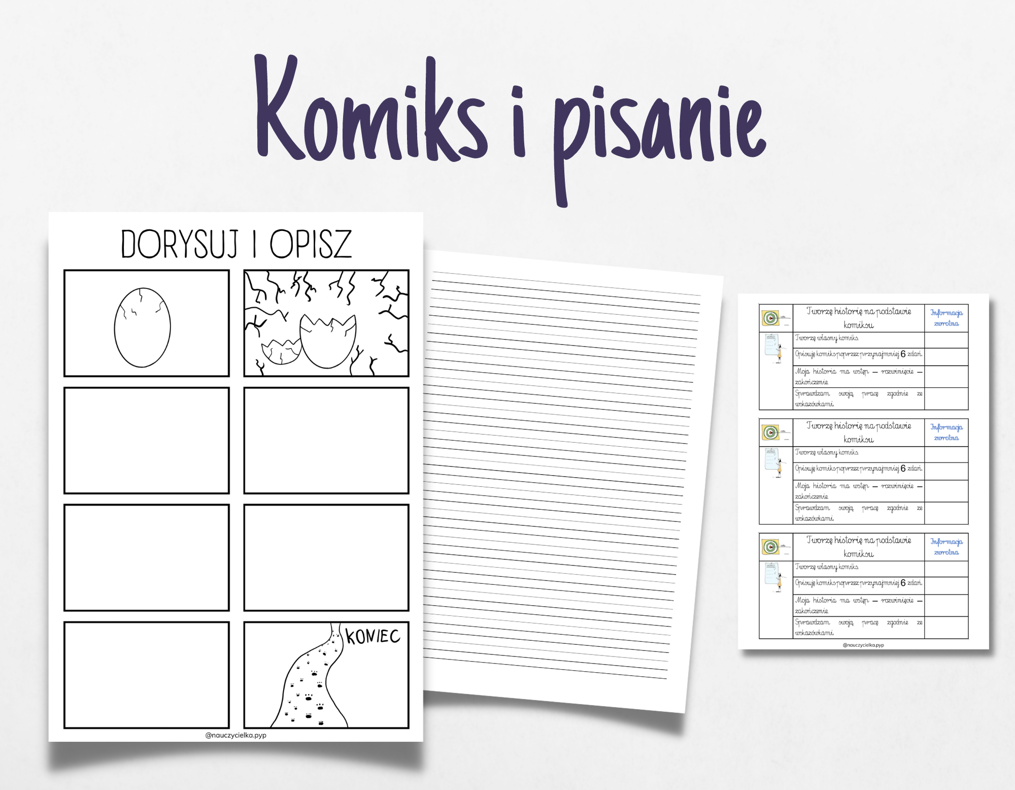 Klasy 1-3. Edukacja polonistyczna • Strona 12 z 66 • Złotynauczyciel Sprawdzian Klasa 1 Edukacja Polonistyczna