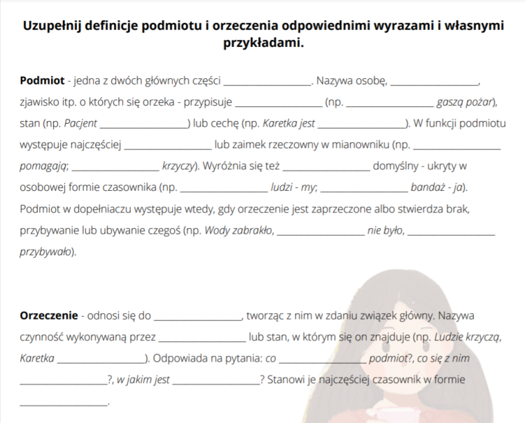 Klasy 4-8 • Strona 472 z 717 • Złotynauczyciel. Kup i sprzedaj Podmiot I Orzeczenie Klasa 4 Karta Pracy