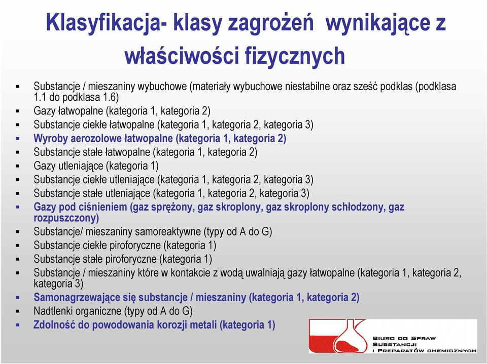 Klasyfikacja substancji i mieszanin zgodnie z GHS/CLP. Mariusz Godala Sprawdzian Gazy I Ich Mieszaniny Wersja B