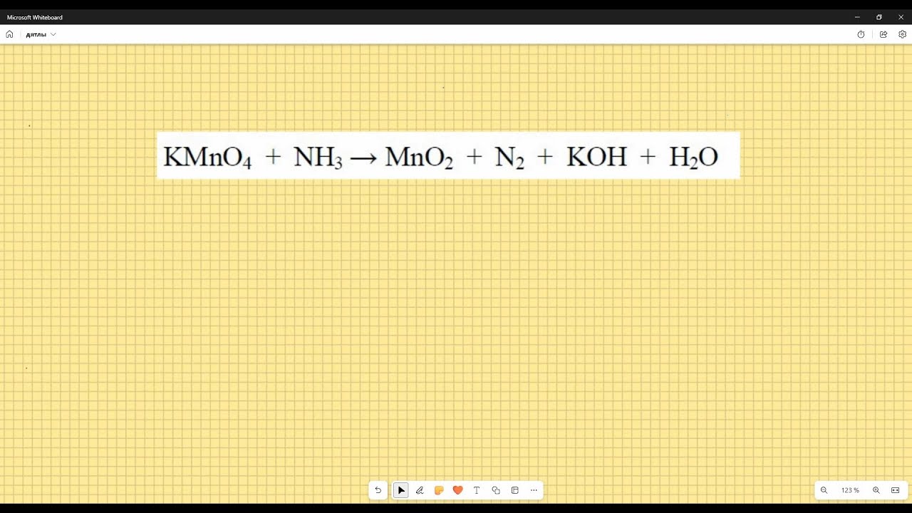Kmno4 Nh3 Mno2 N2 Koh H2o