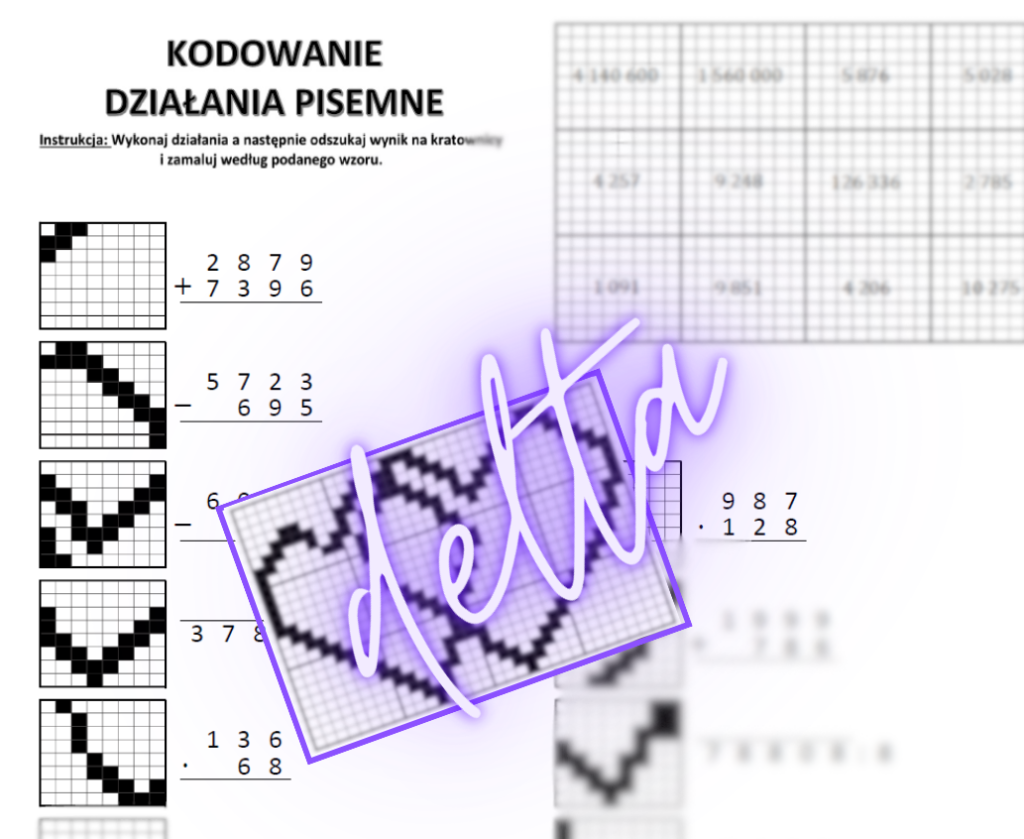 Kodowanie, działania pisemne, klasa 4,5,6 • Złoty nauczyciel Dzialania Pisemne Karta Pracy Pdf