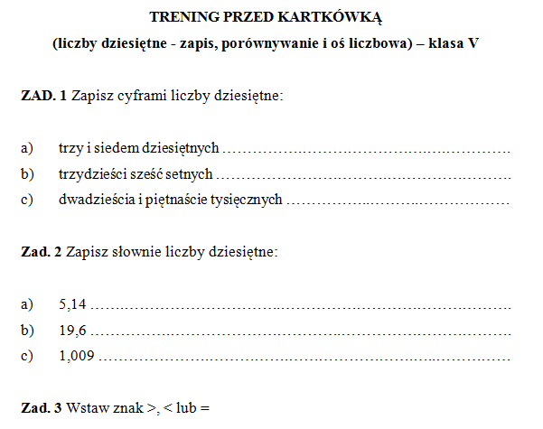 Kolejność Wykonywania Działań Klasa 3 Do Druku
