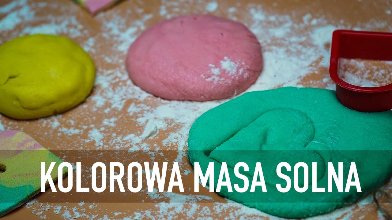 KOLOROWA MASA SOLNA! JAK ZROBIĆ MASĘ SOLNĄ? - YouTube Przepis Na Mase Solna Youtube